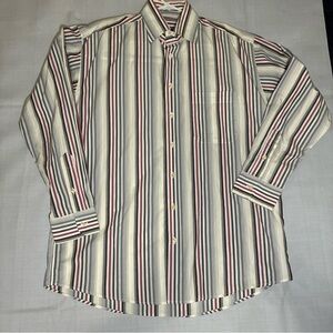 Burberry Multicolor Striped Button Down Shirt